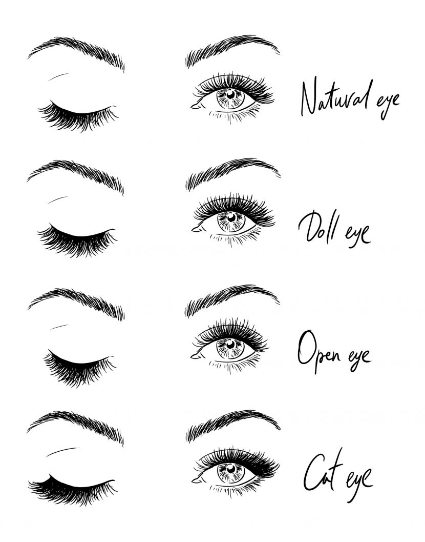 lash styles for different eye shapes